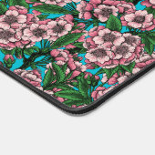Cherry Blossom op blauw Bureaumat (Hoek)