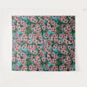 Cherry Blossom op blauw Wandkleed (Voorkant (horizontaal))