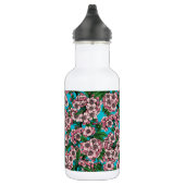 Cherry Blossom op blauw Waterfles (Rechts)