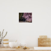 Cherry Blossom op bomen over water, klein Poster (Keuken)
