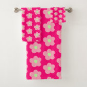 Cherry Blossom op roze Bad Handdoek (Insitu)