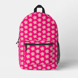 Cherry Blossom op roze Bedrukte Rugzak