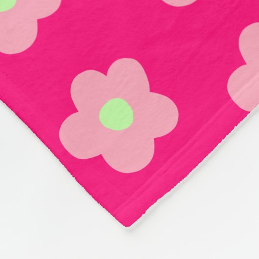 Cherry Blossom op roze Fleece Deken (Hoek)