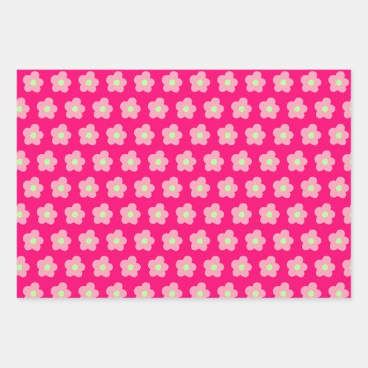 Cherry Blossom op roze Inpakpapier Vel (Voorkant 2)