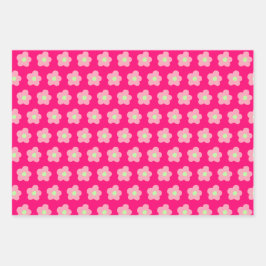 Cherry Blossom op roze Inpakpapier Vel