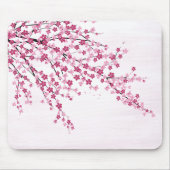 Cherry Blossom op roze Muismat (Voorkant)