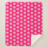 Cherry Blossom op roze Sherpa Deken (Voorkant)
