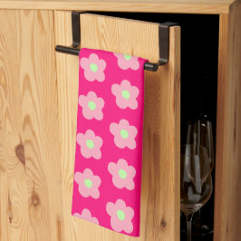 Cherry Blossom op roze Theedoek