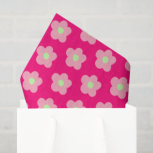 Cherry Blossom op roze Tissuepapier