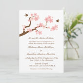 Cherry Blossom op White Kaart (Staand voorkant)