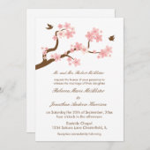 Cherry Blossom op White Kaart (Voorkant / Achterkant)