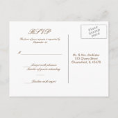 Cherry Blossom op wit RSVP-briefkaart Uitnodiging Briefkaart (Achterkant)