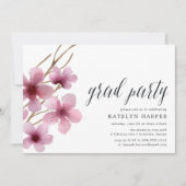 Cherry Blossom | Oproep van de GraduPartij Kaart (Voorkant)