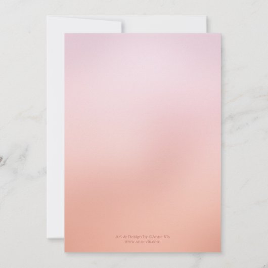 Cherry Blossom Orchard Bridal Shower Kaart (Achterkant)