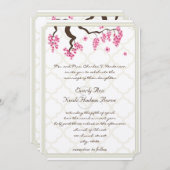 Cherry Blossom Orchard Grove Tree Wedding Kaart (Voorkant / Achterkant)