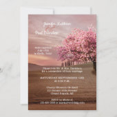 Cherry Blossom Orchard na huwelijksuitnodiging Kaart (Voorkant)