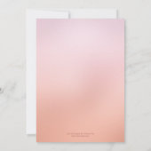 Cherry Blossom Orchard na huwelijksuitnodiging Kaart (Achterkant)