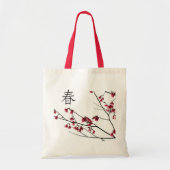 Cherry Blossom/Oriental Kanji Floral Design Gift Tote Bag (Voorkant)