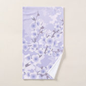 Cherry Blossom Paars Floral Handdoek (Handdoek)