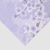 Cherry Blossom Paars Floral Tissuepapier (Detail)