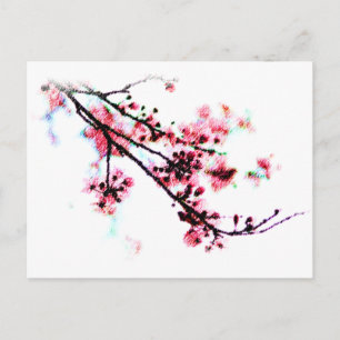 Cherry Blossom Painting Briefkaart