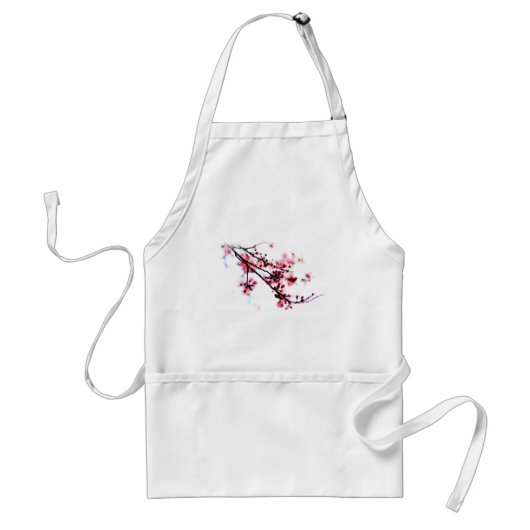 Cherry Blossom Painting Standaard Schort (Voorkant)