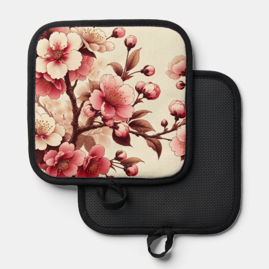 Cherry Blossom Pannenlap (Voorkant / Achterkant)