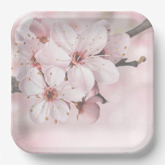 Cherry Blossom Paper Borden & Bowls Papieren Bordje (Voorkant)
