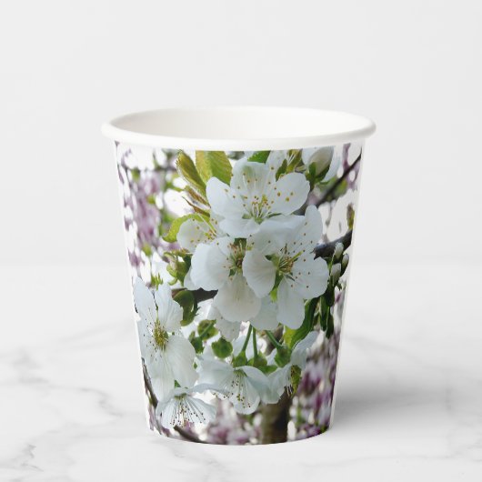 Cherry Blossom Paper Cups Papieren Bekers (Voorkant)