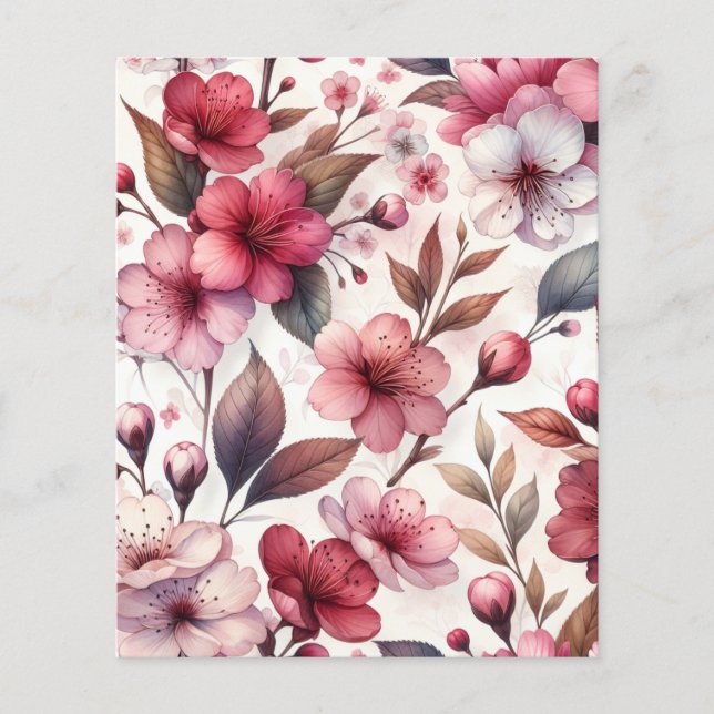 Cherry Blossom Paper Sheet (Voorkant)