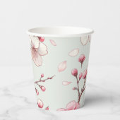 Cherry Blossom Papieren Bekers (Achterkant)