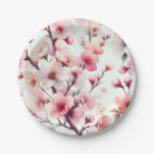 Cherry Blossom Papieren Bordje (Voorkant)