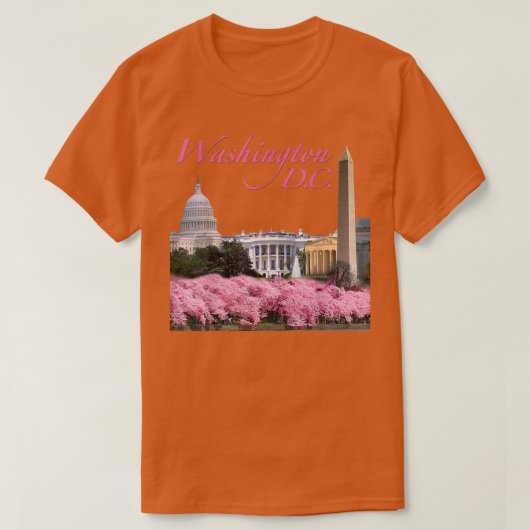 Cherry Blossom Paradise de Washington DC Mall T-shirt (Design voorkant)