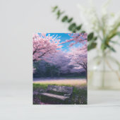 Cherry Blossom Park Briefkaart (Staand voorkant)