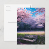 Cherry Blossom Park Briefkaart (Voorkant / Achterkant)