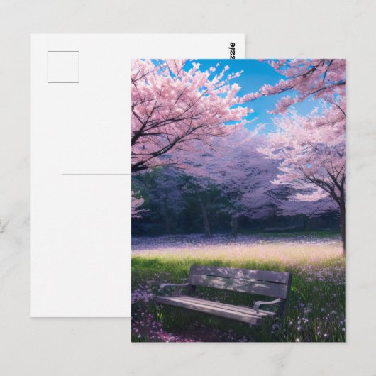 Cherry Blossom Park Briefkaart (Voorkant / Achterkant)