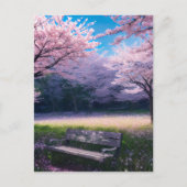 Cherry Blossom Park Briefkaart (Voorkant)