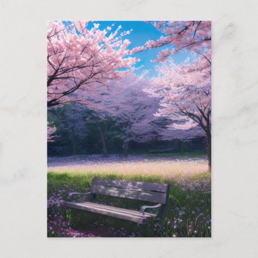 Cherry Blossom Park Briefkaart (Voorkant)