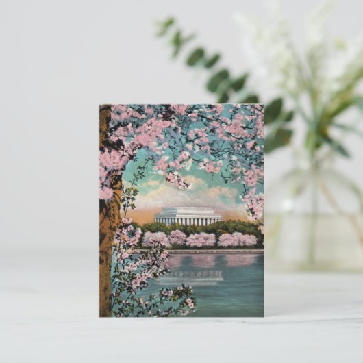 Cherry Blossom Party Invitation Kaart (Staand voorkant)