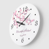 Cherry Blossom Passen getrouwd Names White Pink Grote Klok (Hoek)