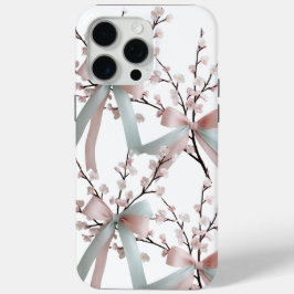 Cherry Blossom Pastel Bow iPhone 15 Pro Max Hoesje