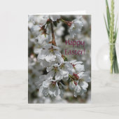 Cherry Blossom Paster Feestdagen Kaart (Voorkant)