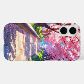 Cherry Blossom Pathway - Anime Spring Scenery Case-Mate iPhone Case (Achterkant (horizontaal))