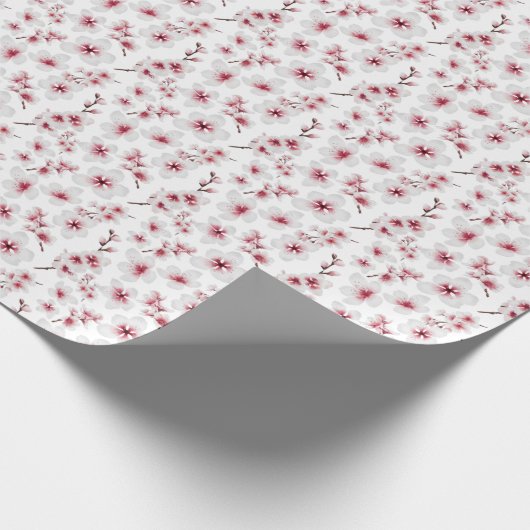Cherry Blossom patroon Cadeaupapier (Hoek)