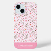 Cherry Blossom Pattern in pink tones Case-Mate iPhone Case (Achterkant)