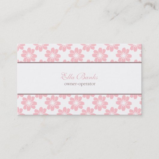 Cherry Blossom Pattern Visitekaartje (Voorkant)