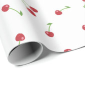 Cherry Blossom Pattern White Cadeaupapier (Rol Hoek)