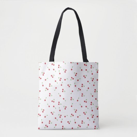 Cherry Blossom Pattern White Tote Bag (Voorkant)