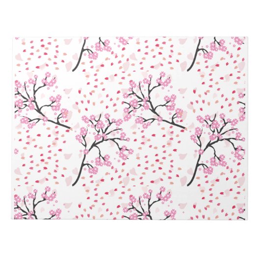 Cherry Blossom Patterned Notitieblok (Voorkant)