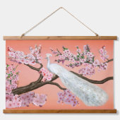 CHERRY BLOSSOM PEACOCK HANGEND WANDKLEED (Voorkant)